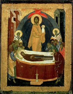 The Dormition, ca. 1392 (tempera på panel)